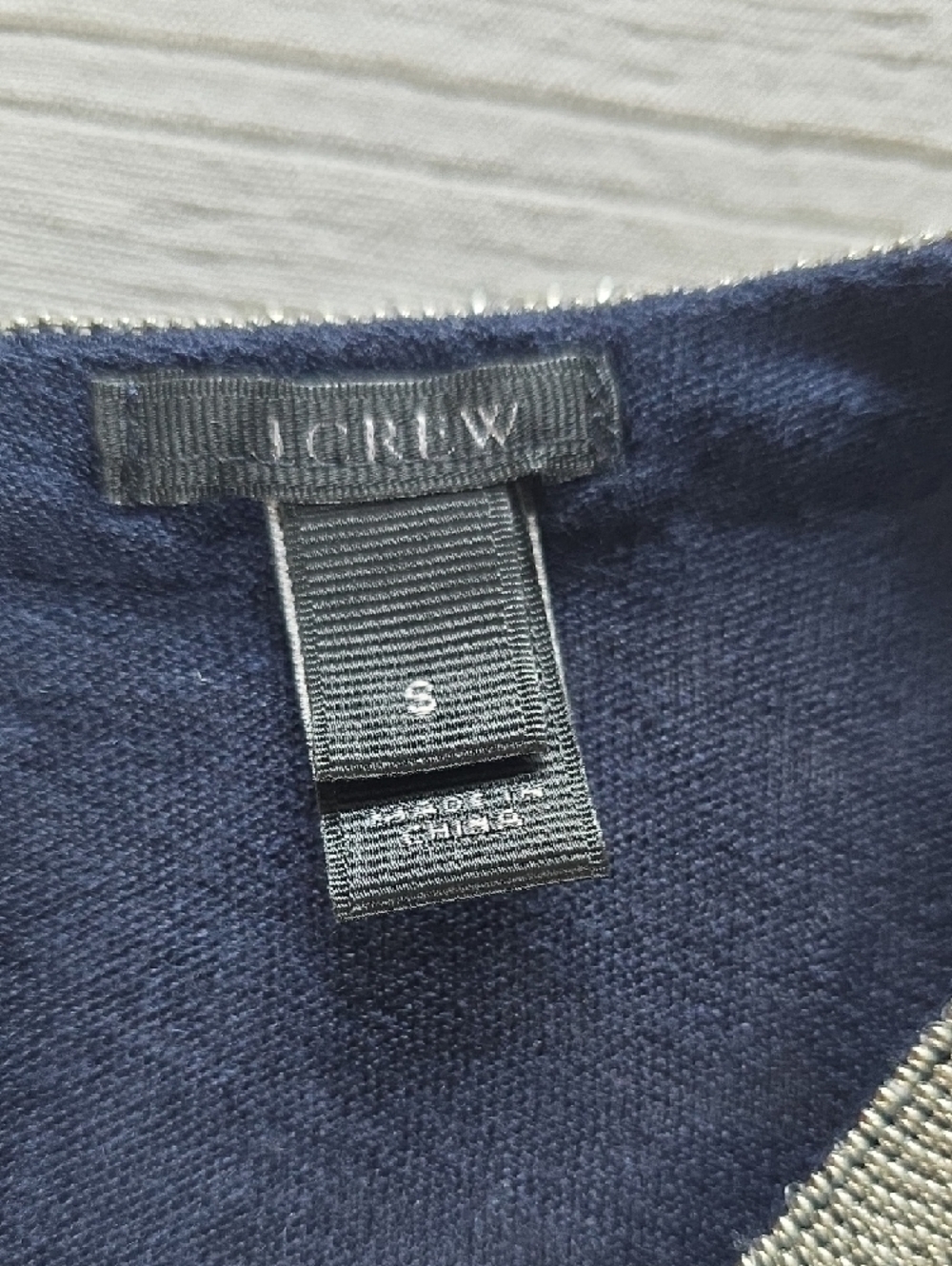 J Crew Embellished Linen Crewneck Women's Size Small - Picture 4 of 13